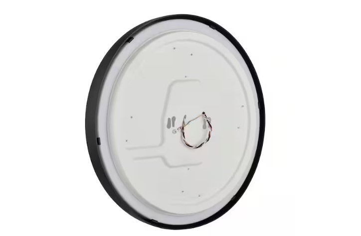 Commercial Electric 15" Matte Black LED Ceiling Flush Mount Adjustable CCT