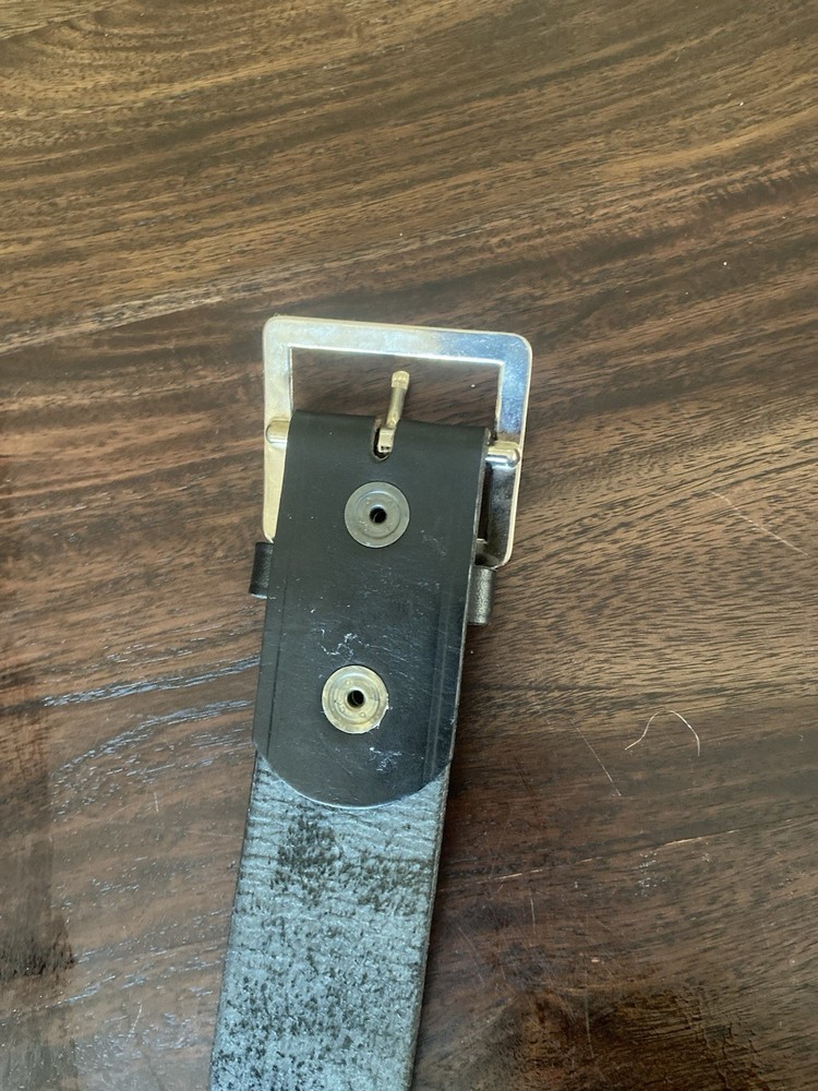 Boston Leather 1.5" Garrison Leather Belt, Size 54