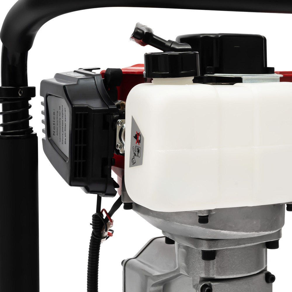 Petrol Post Driver 1900W 52cc Two-Stroke Engine with Shock Absorption