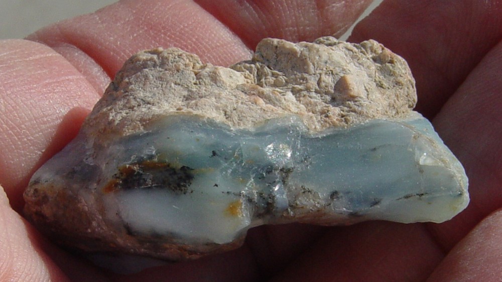 Andean Blue Dendritic Opal Rough T1184