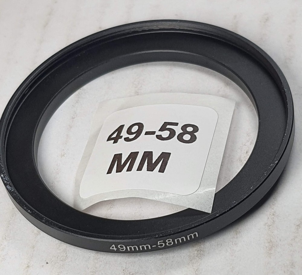 49-58mm Metal Step Up Lens Filter Converting Adapter Ring 49mm-58 E49-E58 49-58