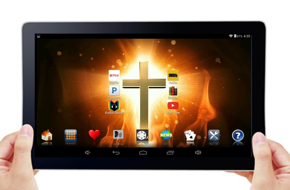 'BIBLE TABLET' - *A 10.1" Tablet with TWO Bible Versions.