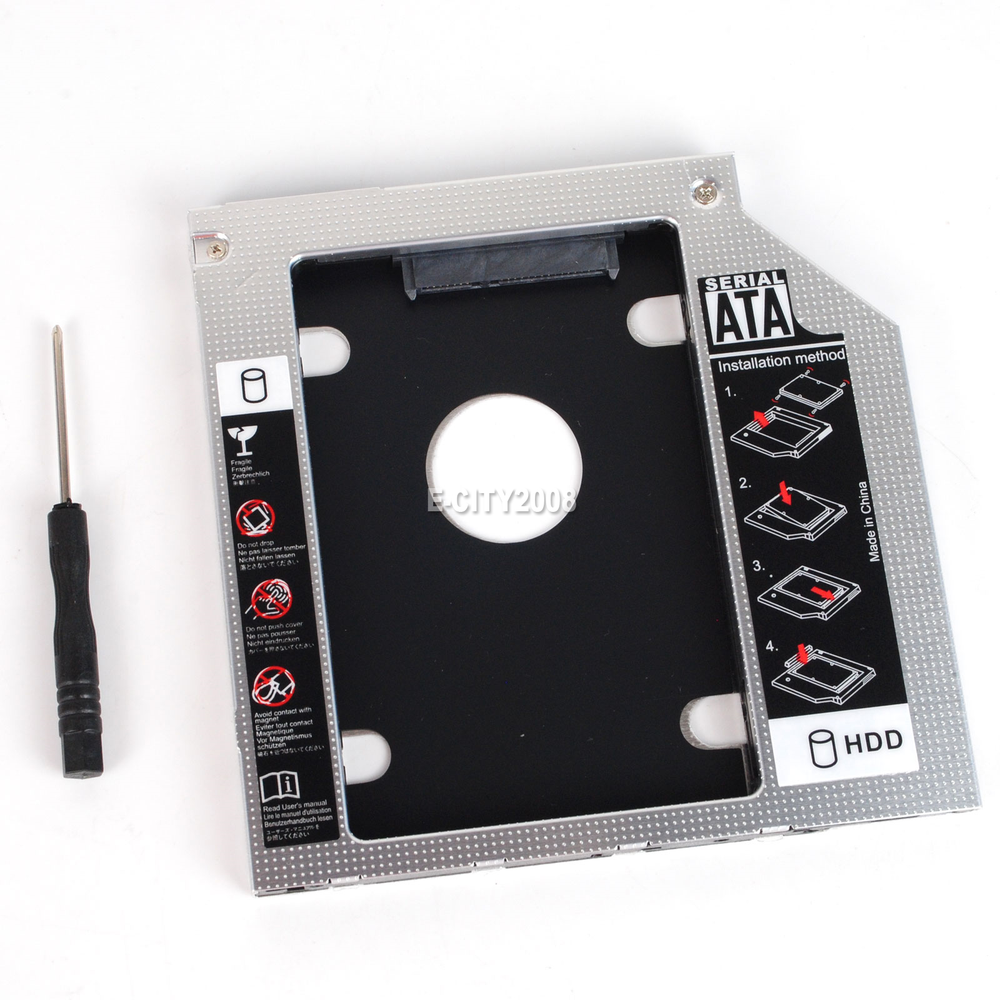 2nd HD HDD SSD Hard Drive Caddy for Dell Latitude E6430 E6320 E6420 E6520 E6530