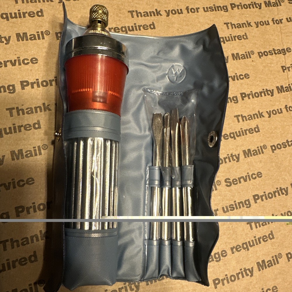 ILLUMINATED SCREWDRIVER VINTAGE No 1301- Untested