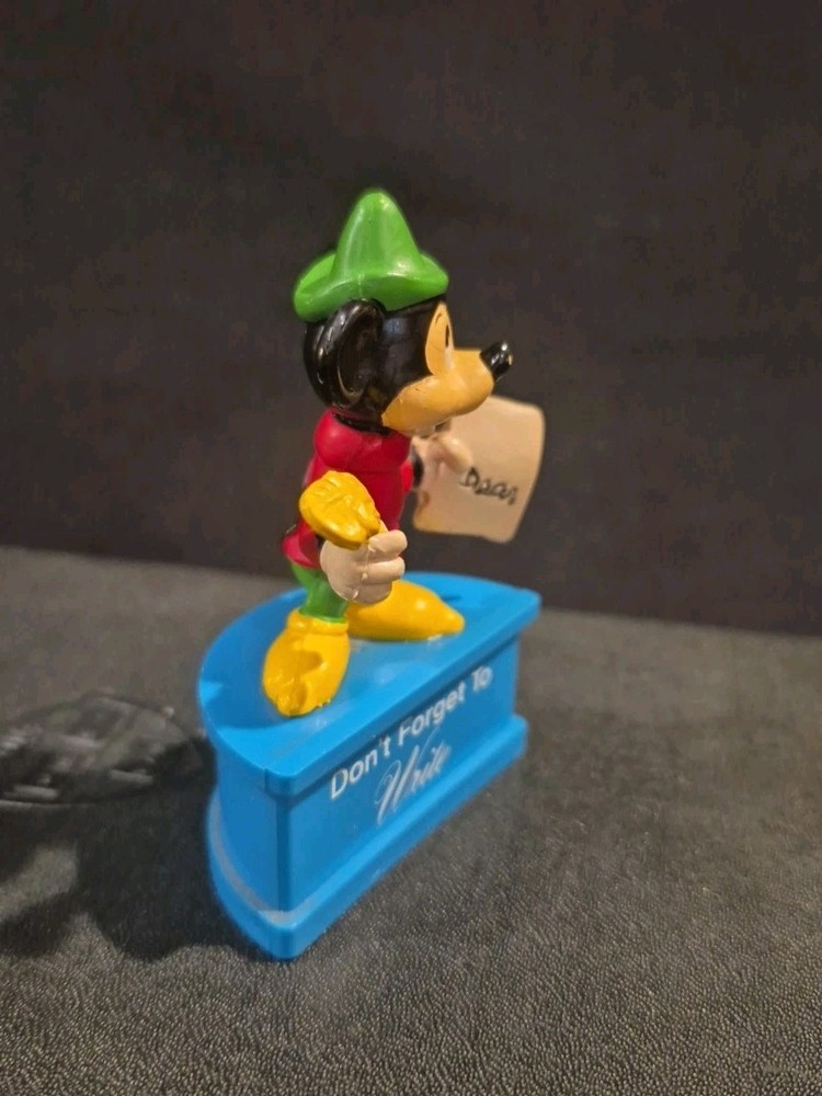 Disney Monogram "Mini Messenger" Mickey Mouse "Don't Forget To Write" Figurine