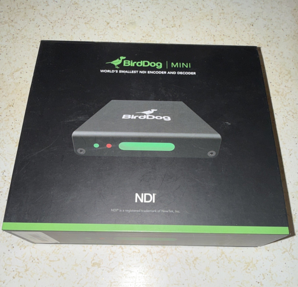 BirdDog Mini HDMI to NDI Encoder Decoder Tally Display PoE HD Console