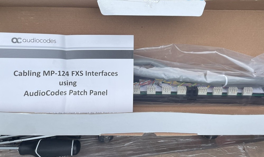 New Audiocode Patch Panel MP-124 FXS 25 ports 50 Pin