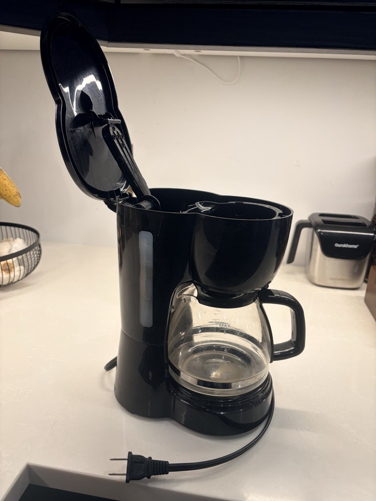 5-Cup Drip Coffee Maker in black