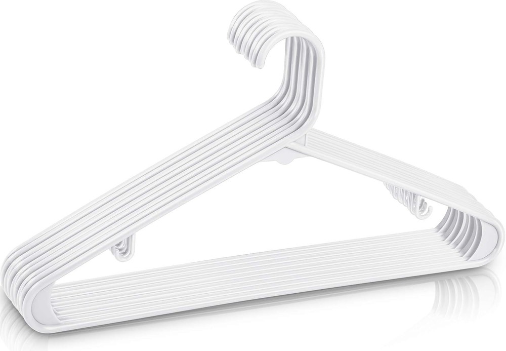 Utopia Home Plastic Hangers 20 Pack - Clothes Hanger with Hooks - Durable