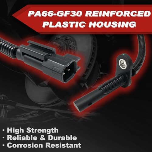 ABS Wheel Speed Sensor 4Pcs: Front Rear Left & Right Compatible with Ram 2013
