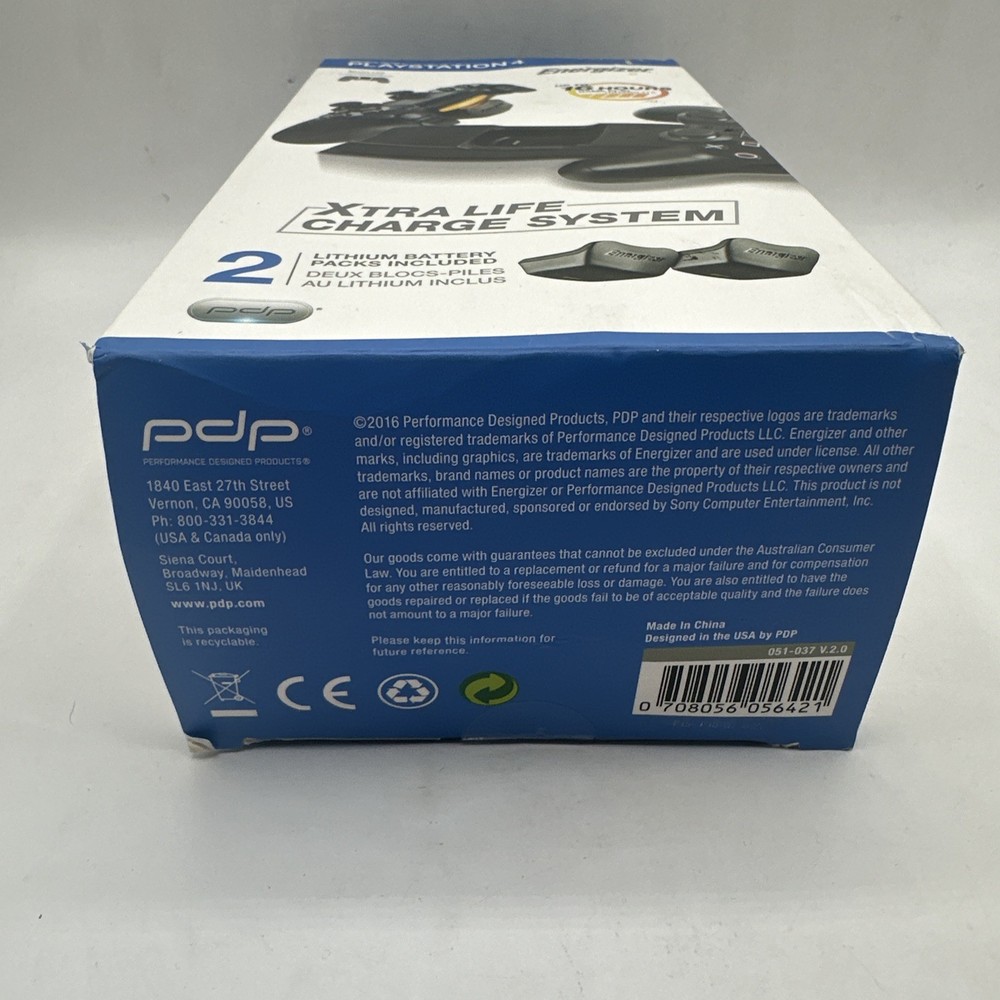 Energizer PS4 Controller Charge System Playstation 4 Charging Dock Base New