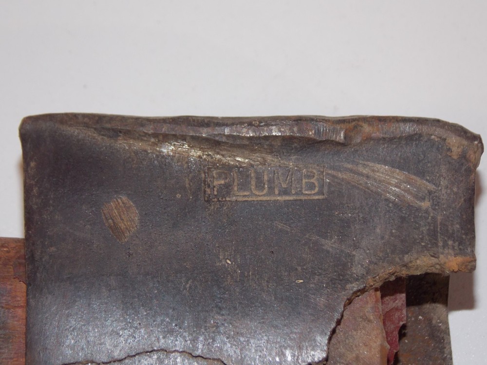 Vtg Plumb 4.25" Single Bit Axe Head 3lbs 6oz