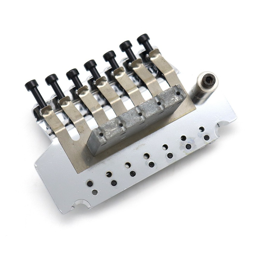 7 Strings Chrome Electric Guitar Bridge Double Locking System Tremolo Bridge