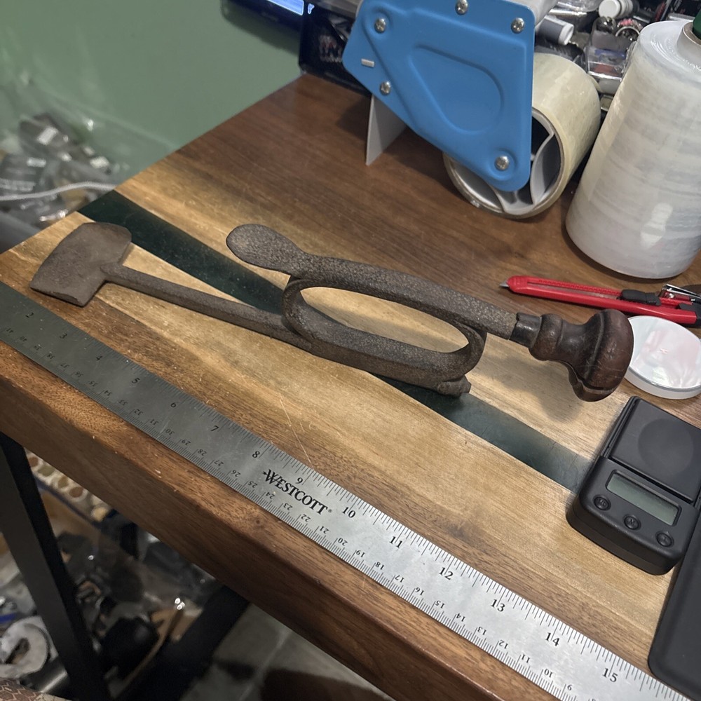 Unusual Primitive Tool Forge Stove Scraper Shovel Blacksmith