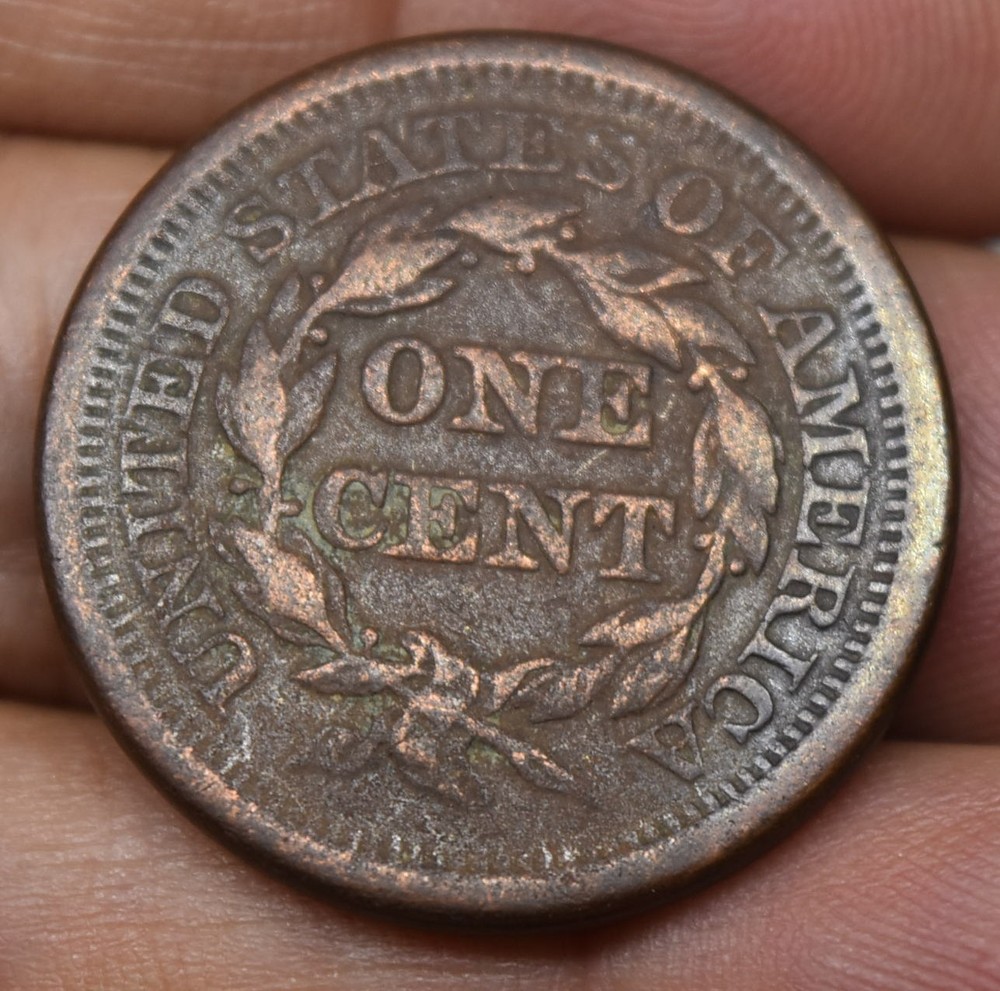 US 1851 One Cent Liberty Head Large Cent Coin