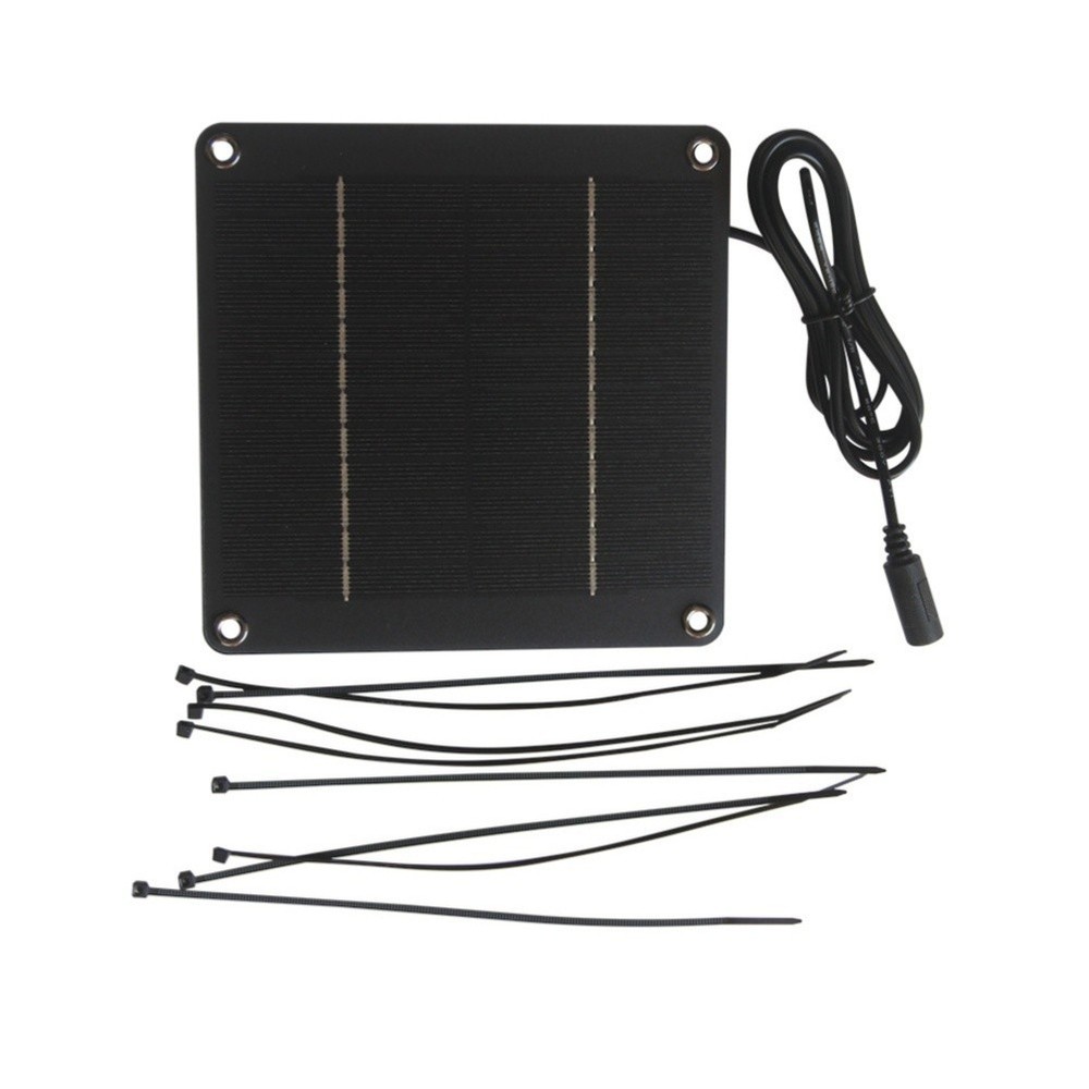 12V Solar Panel 1.5 Meter Cable 4W Power Output 5521 Female DC Interface