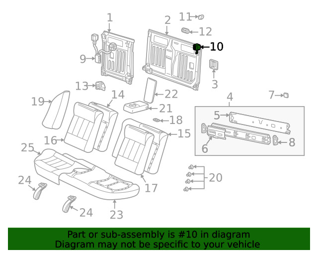 Genuine GM Latch Assembly 22662512