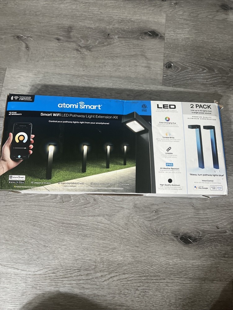 Atomi Smart LED Pathway Light Extension Kit 2 Pack WiFi App Control Dimmable