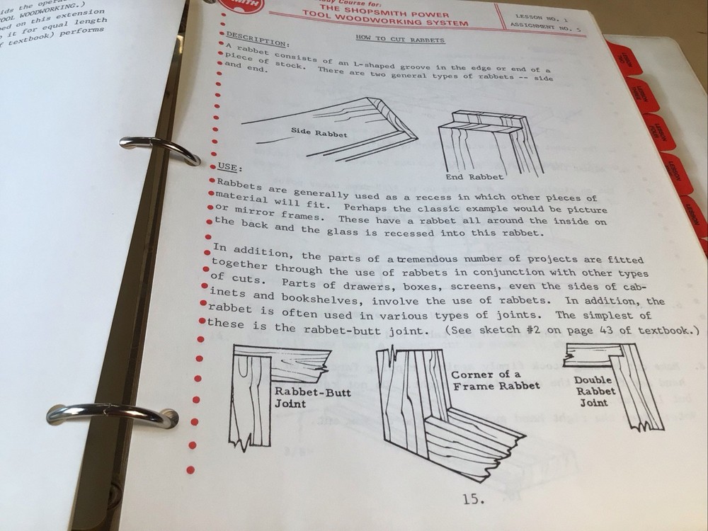 BOOK - Self Study Course for the Shopsmith Power Tool Wood Working System