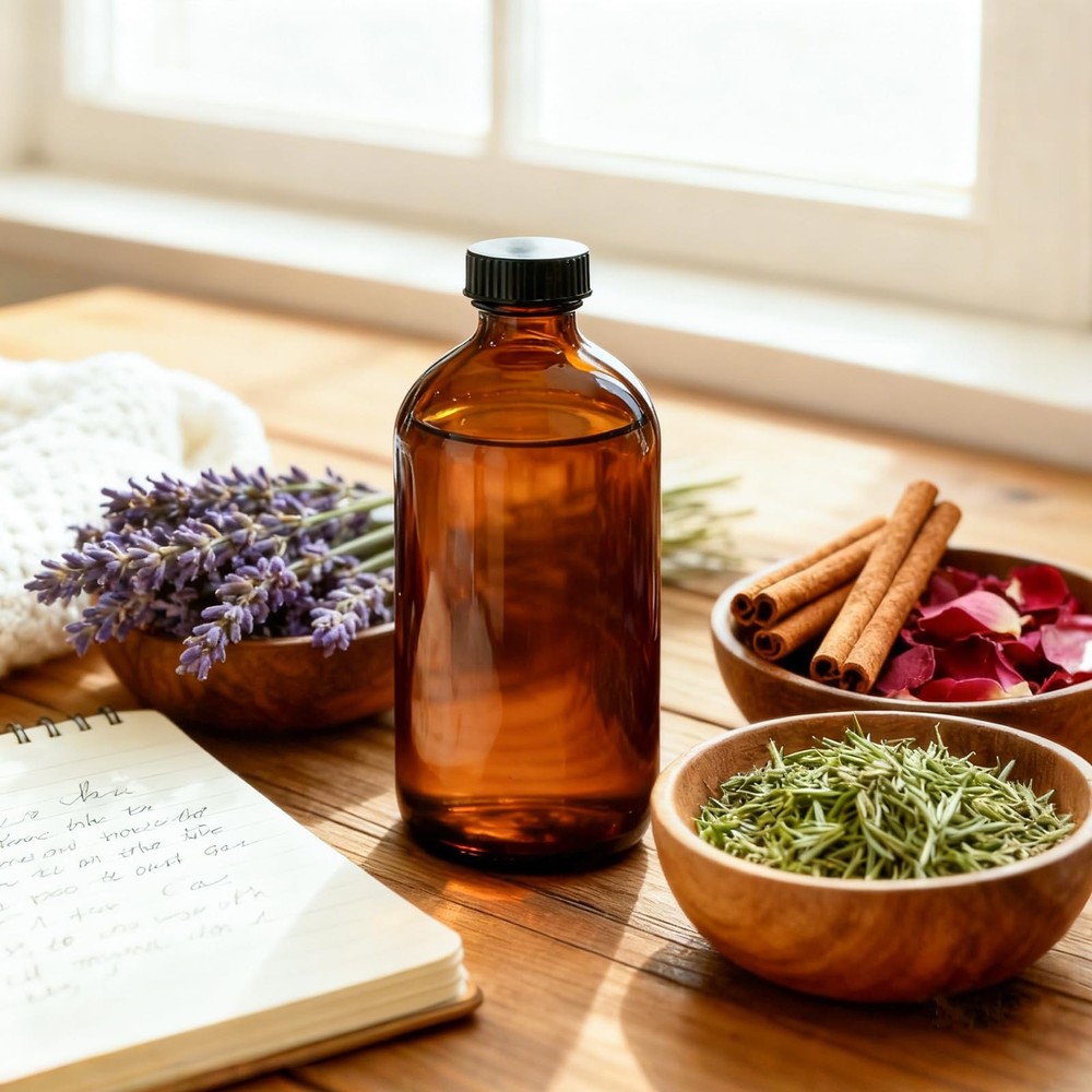 15 Pack 16 oz Amber Glass Boston Round Bottles with Phenolic Polycone Caps – ...