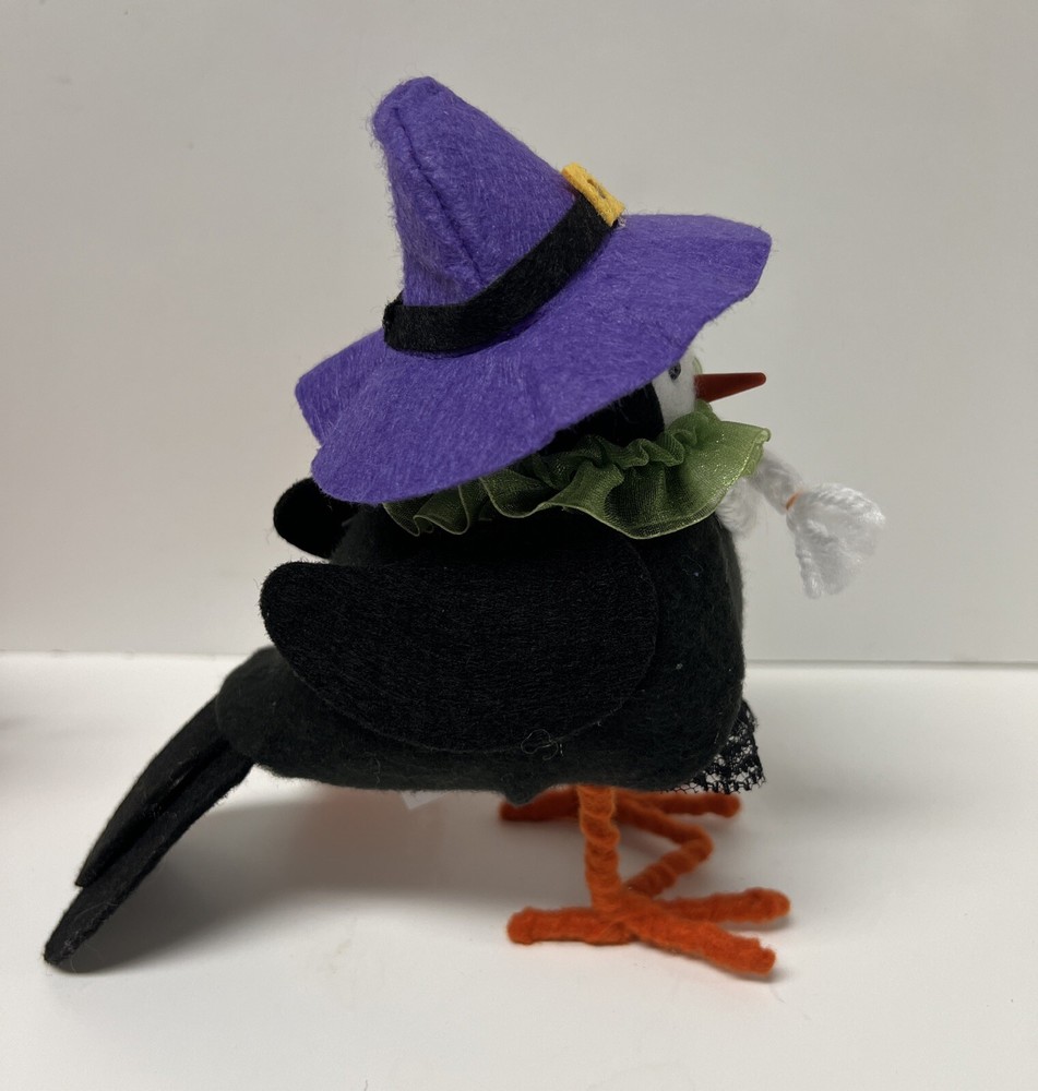 Bird Witch & Devil Vampire Birds With Tags - 2 Halloween Birds
