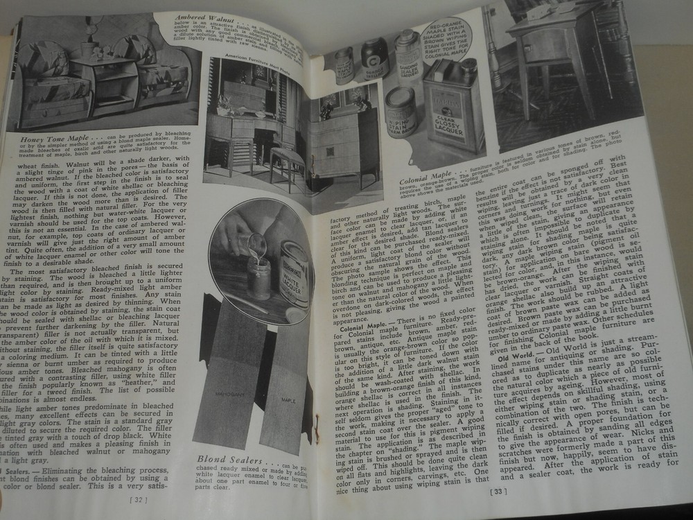 DELTA POWER TOOLS 1940 Delta Craft Handbook Practical Finishing Methods No. 4543