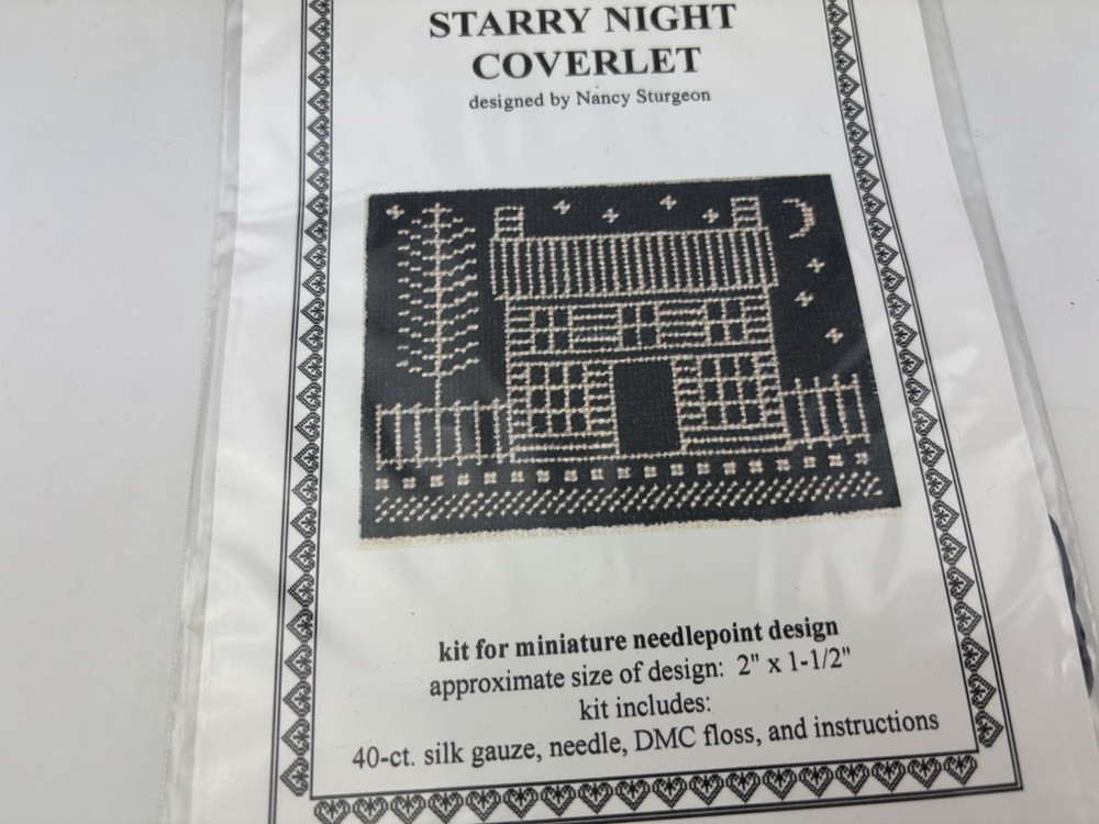 Threads Through Time Starry Night Coverlet Needlepoint Pattern Kit 6S