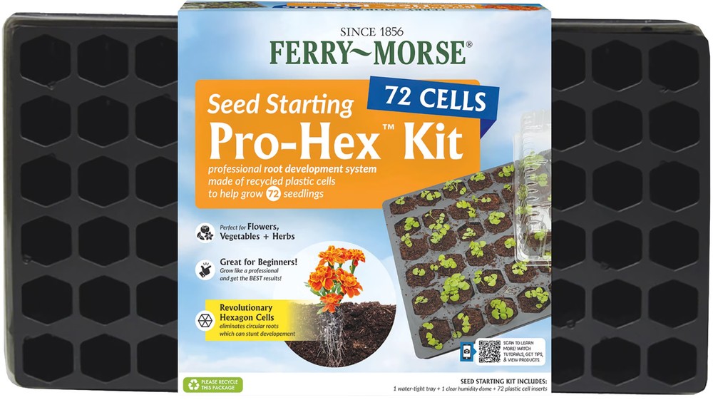 Seed Starting Tray 72 Cell Reusable Plastic