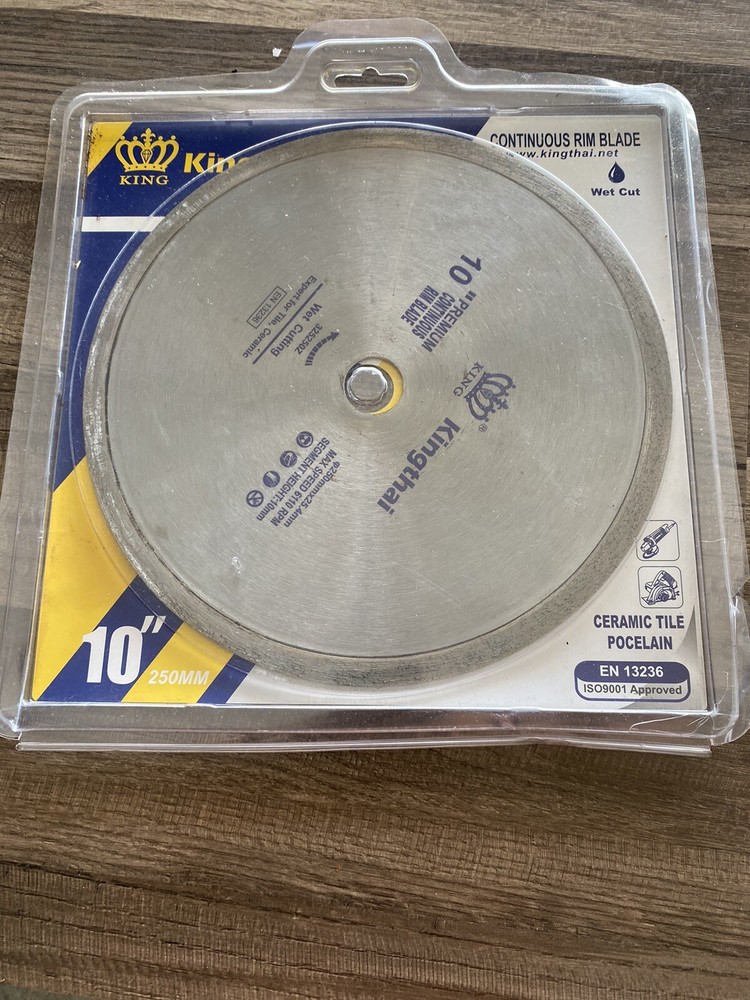 King Thai 10” Premium Continuous Rim Blade 1”-7/8” Arbor /ae