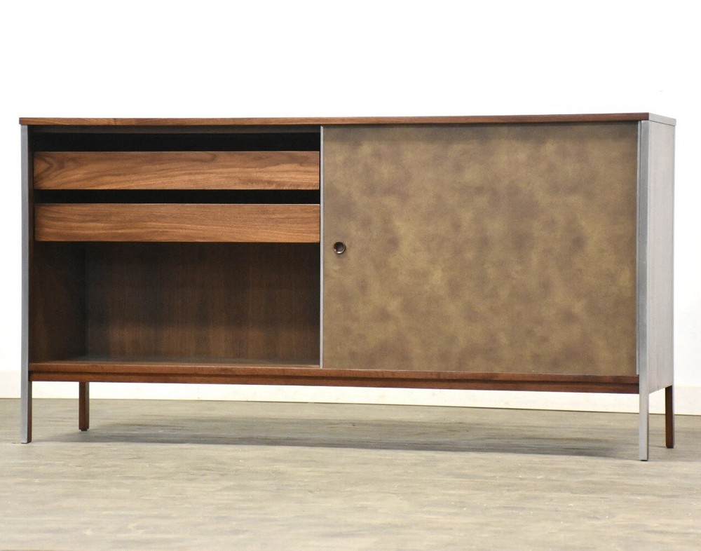 Refinished Paul McCobb Calvin Walnut Credenza Mid Century Modern