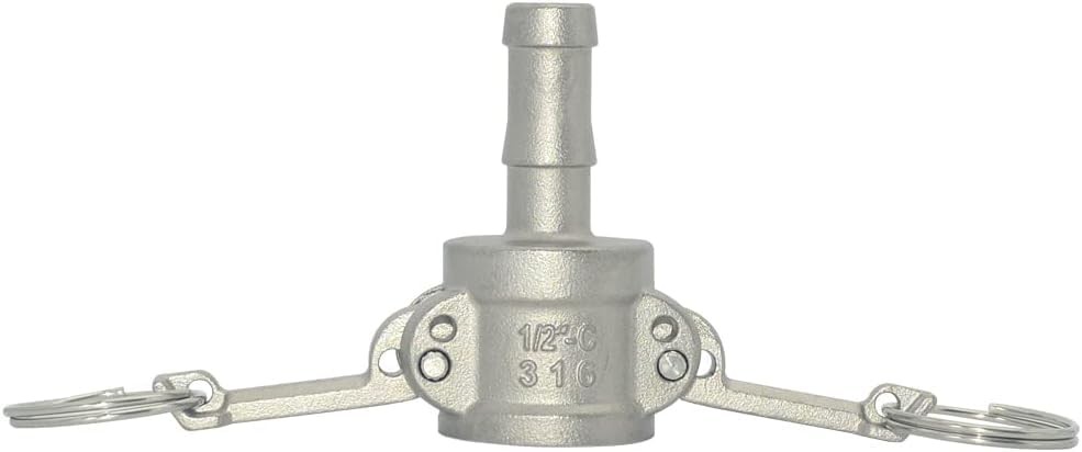 2 Pack 1 Inch Camlock Quick Connect Coupling C Trash Pump Adapter SS