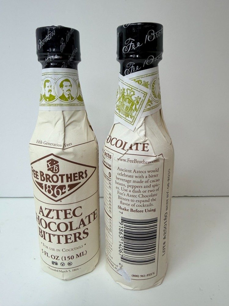 Fee Brothers Aztec Chocolate Cocktail Bitters 5 oz Bottles (2 Pack)
