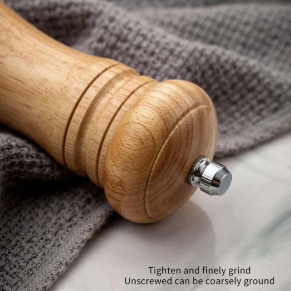 Pepper Grinder Wooden Manual Grinder Mill Solid Ceramic Grinding Kitchen Tools
