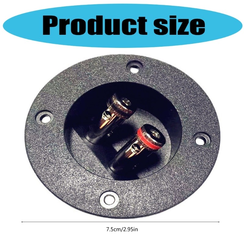 Speaker Junction Box Plastic Electronic Container Case Two-position Binding Post