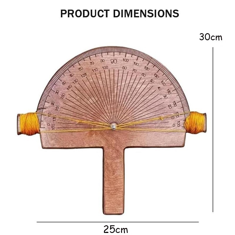 Precision Angle Finder, Handcrafted Birch Wood Angle Custom Angles Finder KU