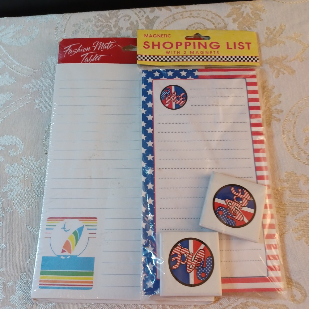 Magnetic Note Pad with Fridge Magnet Plus an Extra Note Pad