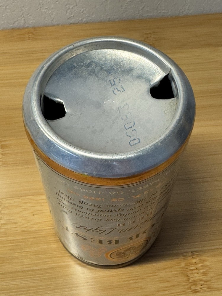 Jacob's Best Premium Light Beer - Empty Beer Can - Bottom Opened