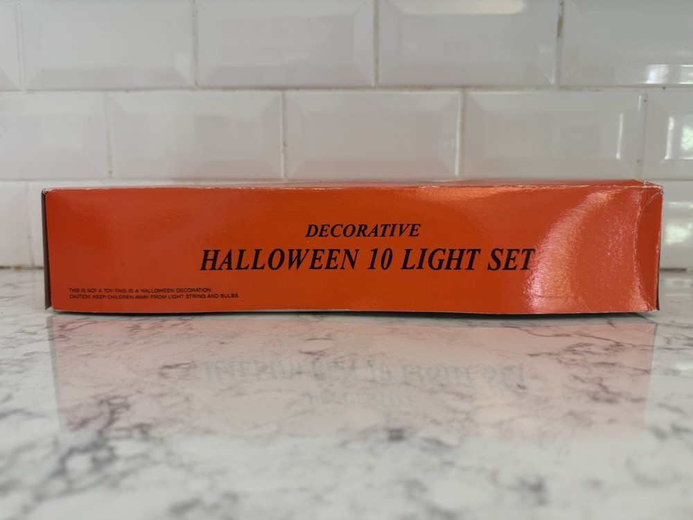 Halloween 10 Light Set Jack-O-Lanterns. Tested