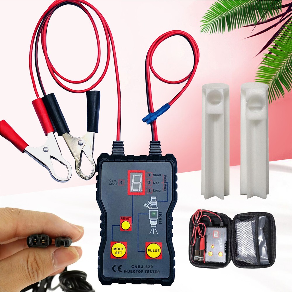 Cleaning Tools DIY Kit Set Fuel Injector Tester Cleaner & Adapter 8 Pulse Modes