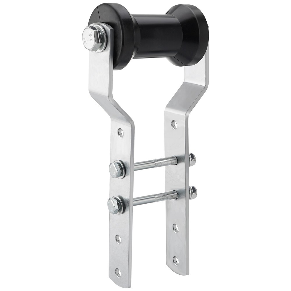 5" Adjustable Rubber Keel Roller with Panel Bracket Assembly for 3" Wide Tongue