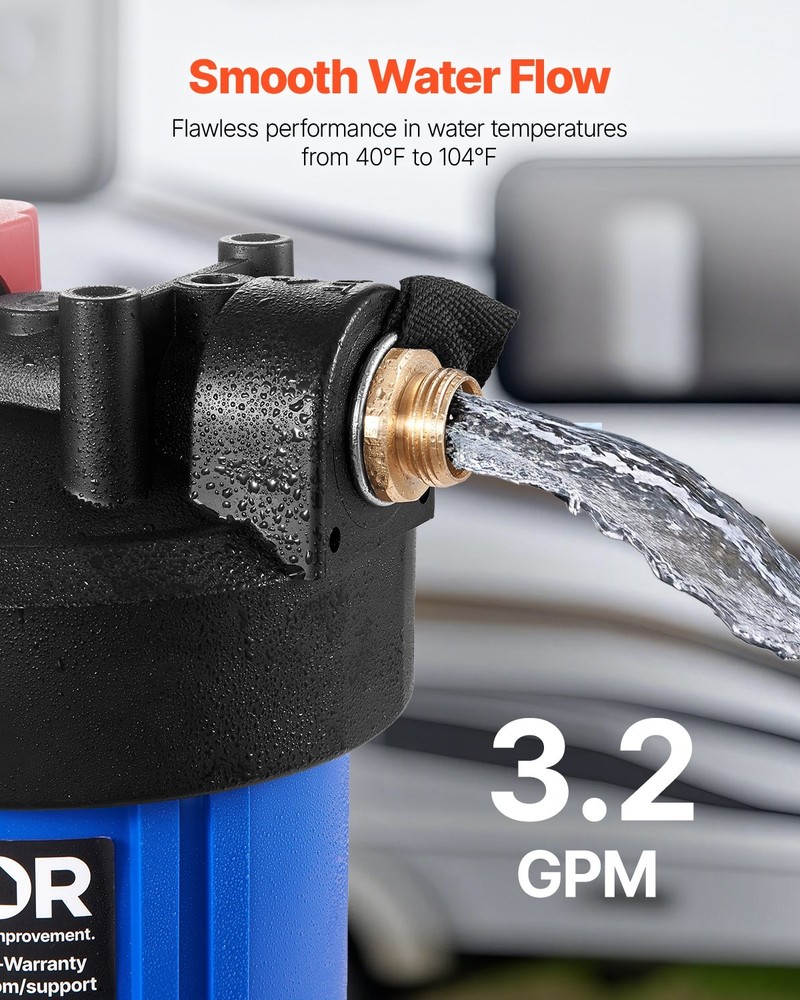 RV Water Filtration System Drinking Water Filter System Replaceable Cartri