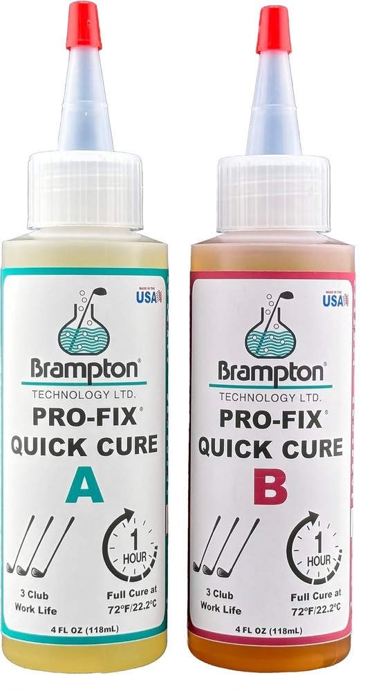 Brampton PRO-FIX Quick Cure Golf Epoxy, 5-Min Work Life, 8 Ounce,