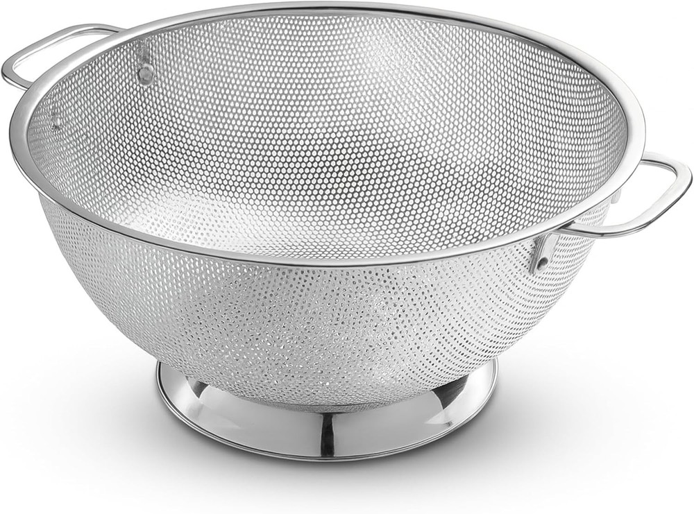 Stable Base Stainless Steel Colander for Kitchen