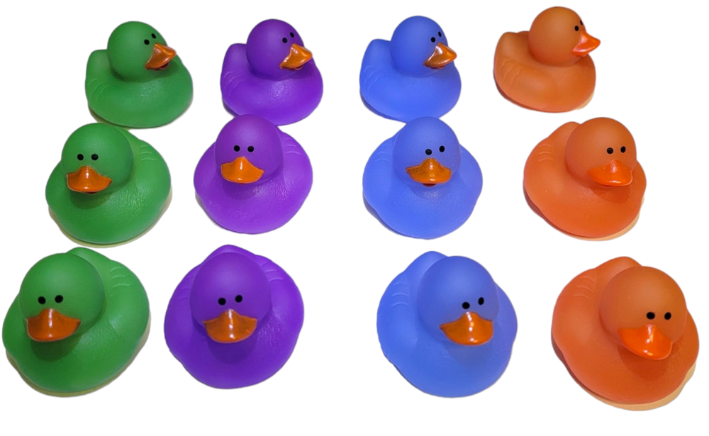 Color Changing Rubber Ducks (12 Pack) 2".