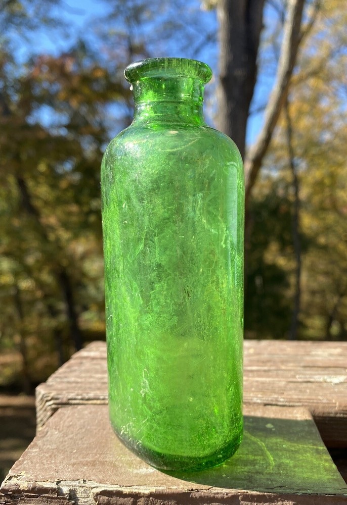 Green Owens Cork Top Bottle