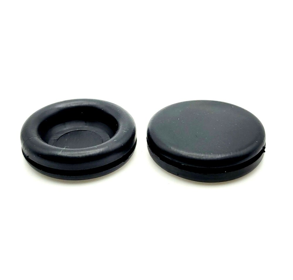 3/4" Hole Solid Rubber Grommet Panel Flush Plug for 1/16” Thick Materials 1" OD