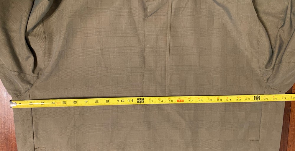 Footjoy 1/2 Zip Pullover Windbreaker Golf - Olive Green - Large Plain Blank