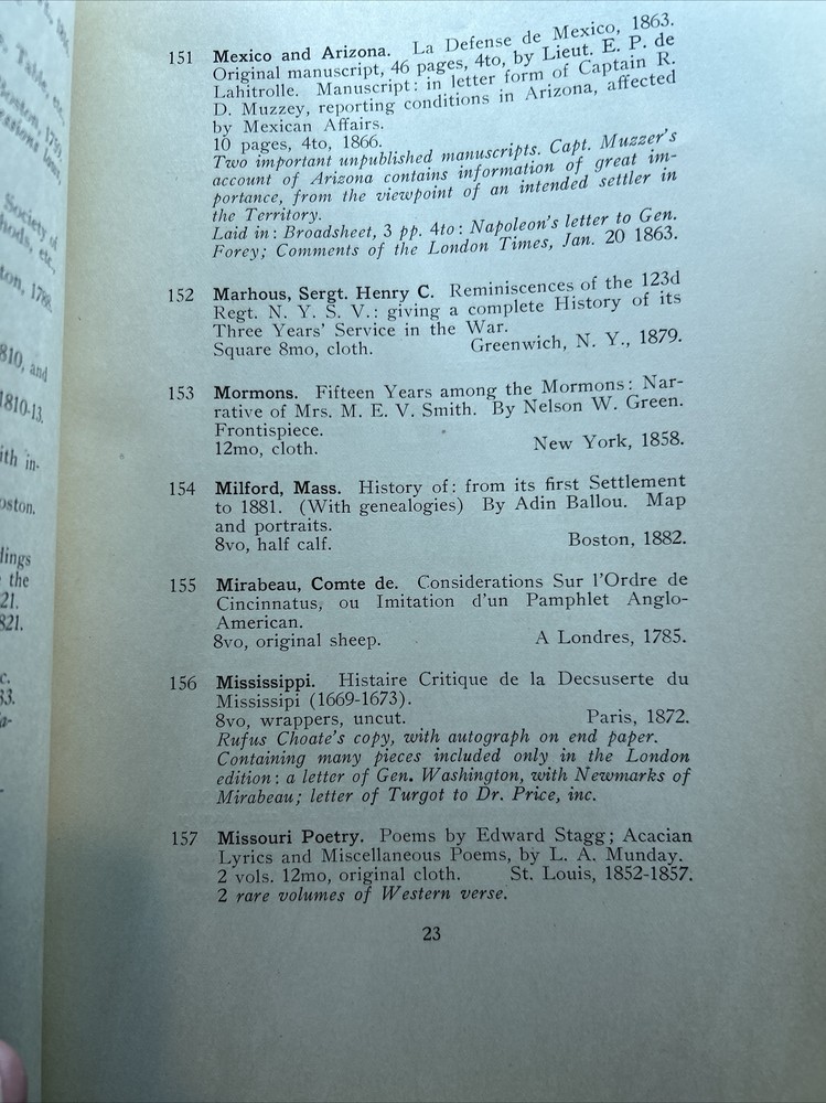 Henkels Catalog: First Edition Books- May 7, 1929