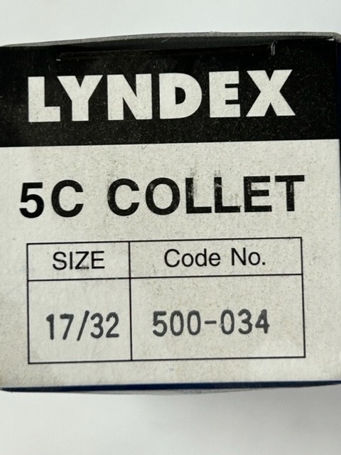 17/32" 5C ROUND COLLET LYNDEX 500-034