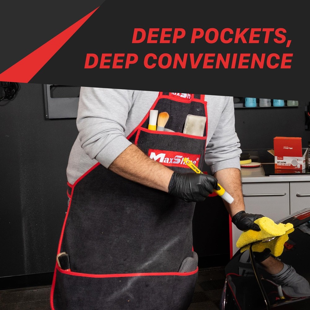 330GSM Universal Adjustable Microfiber Detailing Apron Waterproof Reusable